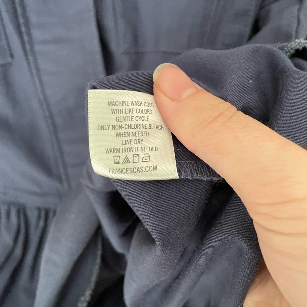 Francesca’s Miami Brand Dark Periwinkle Peplum Light Jacket - Picture 7 of 8